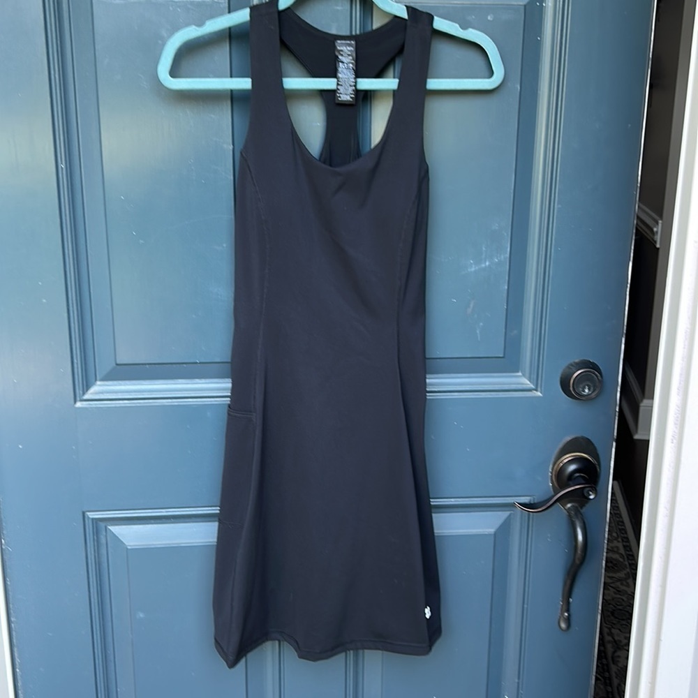 Sweaty Betty Black Racerback Tennis Dress - Picture 3 of 14